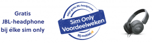 Gratis JBL bij Sim only